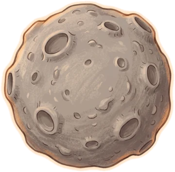 An asteroid. Tap it!